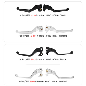 Palanca de Freno y Embrague para Motocicleta, Color Negro/Cromado, para Harley Sportster XL 883 1200 72 2014-2020 - Product Image 3