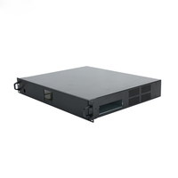 Boîtier de serveur amplificateur en aluminium extrudé sur mesure 1,5U 19'' IP54 pour appareil électronique, boîtier de rack standard