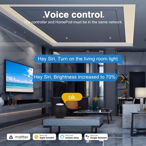 Contrôleur LED RGBCCT intelligent Matter WIFI 20A Max, compatible Matter <span class=keywords><strong>Threed</strong></span> 5-24V, matériau PC ignifuge pour Alexa Google Home Kit App - Product Image 5