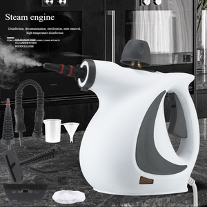 Limpiador a Vapor Eléctrico Portátil, Cuerpo de Plástico Blanco y Negro, 1500W, 3 Bares de Presión, Uso Doméstico, con 12 Accesorios TM-399 - Product Image 4