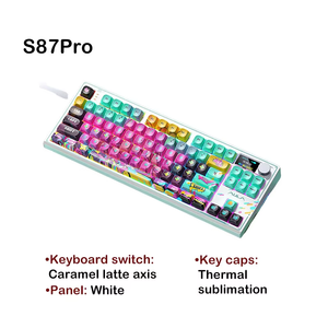 <span class=keywords><strong>Teclado</strong></span> Mecánico para Juegos AULA S87Pro, Inalámbrico 2.4G, Con Cable, Tres Modos, Intercambiable <span class=keywords><strong>en</strong></span> Caliente, para Esports - Product Image 3