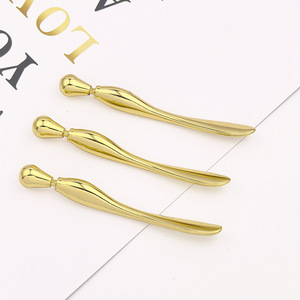 Spatules de massage pour crème contour des yeux en alliage de zinc, cuillères cosmétiques pour le visage, spatules de maquillage pour le soin des yeux - Product Image 4