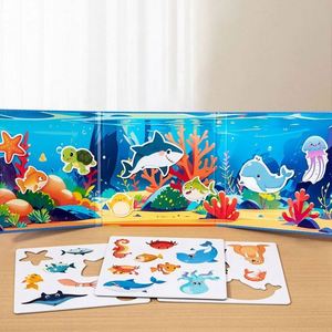 Juguetes Educativos Tempranos, Divertidos y Reutilizables, Pegatinas Magnéticas, Juguetes de Viaje, Imanes para Refrigerador, Rompecabezas para Niños - Product Image 3