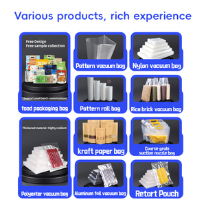 Reticulated túi chân không túi bảo quản thực phẩm con dấu trong suốt dập nổi cuộn nhựa nấu ăn đóng gói chân không con dấu Túi cuộn - Product Image 4