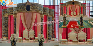 Mandap de mariage de designer pour événements, modèle Ram Dhanush, exquis, avec moustaches, style indien divin, pour Maharani, Australie - Product Image 4