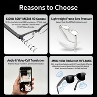 Lunettes Intelligentes Ag68 avec Caméra 13MP, IP65, Photo, Vidéo, Traduction IA, Lecture Musicale, Assistant Vocal, Lunettes de Soleil Connectées