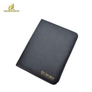 <span class=keywords><strong>Cartera</strong></span> de cuero de PU A4 de Venta caliente con bolígrafo de cierre de cremallera y bolsillo de calculadora - Product Image 5