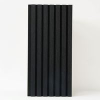 Panneau acoustique en bois à lattes, panneau mural absorbant le son avec support en fibre de polyester pour utilisation acoustique dans les cinémas maison et les bureaux