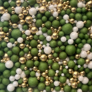 Perles de sucre comestibles mates mélangées 500g 1kg pour la décoration de gâteaux - Product Image 4