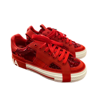 Chaussures de créateur de luxe pour hommes, rouge, tendances classiques, chaussures de tennis de créateur, chaussures de marche unisexes de haute qualité pour femmes
