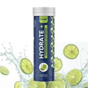 Extracto Herbal de Electrolitos, 20 Tabletas Efervescentes, Sabor Limón, Mejora la Hidratación, Hexa3 - Product Image 2