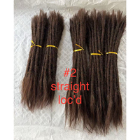 Estensioni Dreadlock Indiane in Capelli Vergini 4C, Testurizzate a Uncinetto, Intrecciate, Micro-link, Senza Grovigli