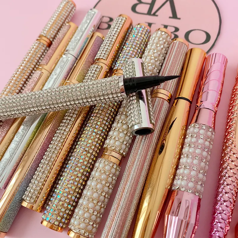 Crayon à colle pour eyeliner, vente en gros, ensemble de stylos à colle, effet 3D, coréen PBT, Fiber magnétique, stylo à colle