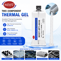 Gel thermiquement conducteur à deux composants NDST, gel de remplissage souple à haute conductivité thermique pour la dissipation de la chaleur des appareils électroniques