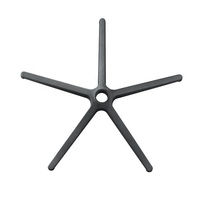 Pieds de chaise en nylon solide 5 étoiles de haute qualité, design moderne, bases de chaise de bureau pour jeux de course et pieds en plastique pour hôpitaux