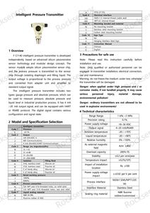 Différentiel OEM 4-20mA Hart AIT Haute Performance IP65 Matériau SS316L Plage 0-40kPa - Product Image 2