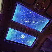 Film Étoilé Panoramique pour Toit de Voiture, Lumière d'Ambiance Intérieure Décorative pour Remodelage Automobile, Effet Ciel Étoilé Complet