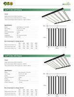 Lámpara LED de Cultivo de Espectro Completo de Tres Canales IP65 630W+60W+30W, Compatible con Cultivo Vertical de 4x4 Pies, Uso en Interiores