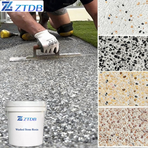 Résine de lavage naturelle pour pierres, revêtement de construction en résine époxy, résine UV antidérapante, pierres de lavage pour allées de jardin et murs de piscine - Product Image 1