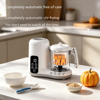 Robot culinaire portable WANDAI FSJ-100 6-en-1 avec réglage de la force d'aspiration électrique, 500W, prise UE, sans BPA, mixeur vapeur pour aliments pour bébés