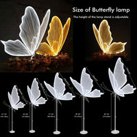 Prix d'usine 0,6M/0,8M/1M/1,2M/1,4M Lumières LED modernes à alimentation CA IP65 en forme de papillon pour allées de mariage et événements