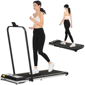 Lijiujia Adjustable Cardio Treadmill Table Folding Portable Walking Bandwidth Running Machine Belt Mini Quiet Jogging Treadmill