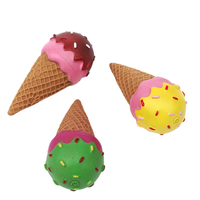 Juguete para Perros con Sonido, Simulación de Cono de Helado, Interactivo, Hueco, para Entrenamiento de Mascotas, para Gatos y Perros, Material de Vinilo, Meng Qigong