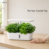 Système de culture hydroponique à 12 trous, kit de jardin intelligent d'intérieur, lampe de culture LED, arrosage automatique, jardinière silencieuse pour herbes aromatiques, pour la maison et la cuisine