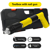 Pistolet à clous manuel de qualité industrielle avec moteur sans balais pour fixation aérienne à faible bruit, idéal pour le bricolage