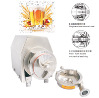 Pompe centrifuge sanitaire industrielle pour jus, boissons, lait, en acier inoxydable 304 316 de qualité alimentaire, pompe à moteur pour transfert de liquides