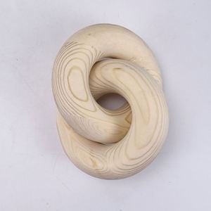 Colgante decorativo de pared bohemio, adorno, anillo doble, cadena de madera - Product Image 2