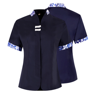 Camiseta Informal para el Trabajo, Limpieza, Construcción, Camisetas de Trabajo Color Naranja, Uniformes para Hombres y Mujeres del Hotel, Camisetas Polo Bordadas - Product Image 6