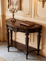 Meuble d'entrée en bois massif, Table d'appoint vintage de luxe pour canapé, Table d'appoint de salon, Buffet de salle à manger, Table d'entrée
