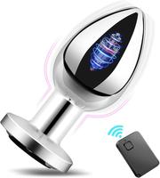 Vibrateur sans fil télécommandé, plug anal en métal, jouet anal pour hommes, masseur de prostate, jouets sexuels, jouets anaux