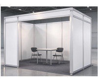 Stand d'exposition modulaire, stand standard en aluminium extrudé 10x20 pieds, installation rapide, réutilisable, pour les entrepreneurs en expositions, Dubaï, Émirats arabes unis