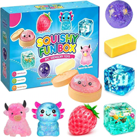 Nouvelle Boîte Mystère Créative de Jouets en Caoutchouc à Presser, Ensemble de 8 Pièces Anti-Stress à Rebond Lent pour les Plus de 14 Ans, Poupée Colorée pour le Bureau et la Décompression
