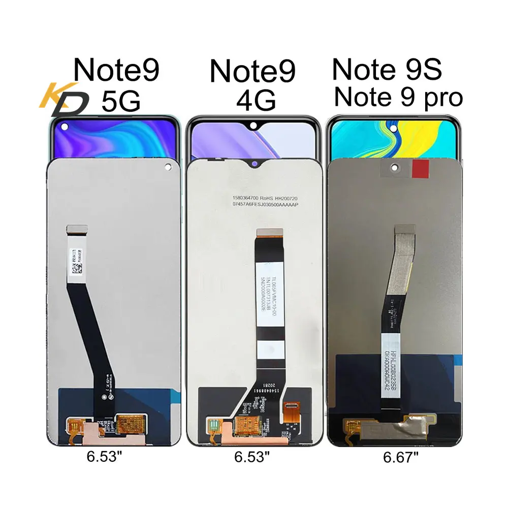 Mobile Phone Lcds Display For Redmi Note 9 Pro Max Lcd Touch Screens Xiaomi Redmi Note 7 6 Pro Note 8 Lcd Screen