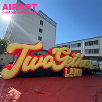 Panneau publicitaire gonflable 3D personnalisé en forme de lettre, imperméable pour extérieur, Mur de fond gonflable personnalisé avec logo