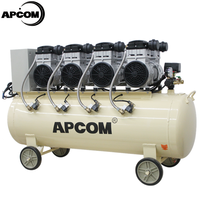 Compresseur d'air à Piston sans huile APCOM EX1500 * 3 4.5 kw, moteur à faible bruit, 4 kw 5 hp 4 kw