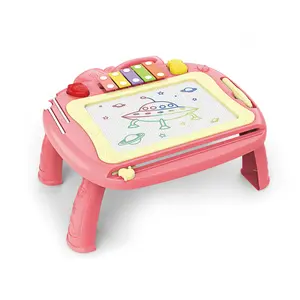 De gros conseil bricolage table-Tableau magnétique éducatif pour enfants, planche à dessin, pour bricolage, jouet de peinture, table d'apprentissage, 1 pièce