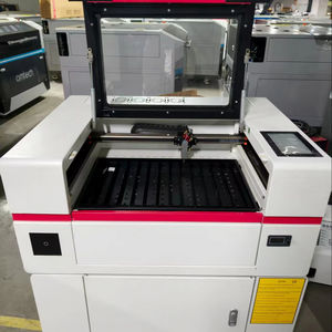 Máquina de Grabado y Corte Láser <span class=keywords><strong>CO2</strong></span> JQLASER de Escritorio, Tamaño Pequeño, Área de Trabajo de 500mm*300mm, con Tubo Láser RF/Vidrio - Product Image 1