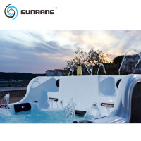 Sunrans Offre Spéciale Air Jet Massage Spa Piscine Acrylique Piscine Extérieure avec Système Balboa Contrôleur