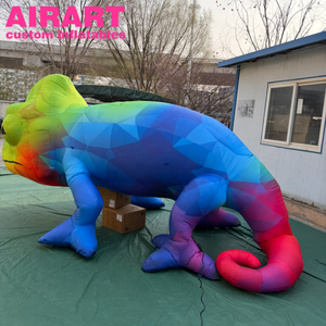 Divertido <span class=keywords><strong>globo</strong></span> inflable de lagarto para decoración de jardín, parque o patio al aire libre, colorido <span class=keywords><strong>globo</strong></span> inflable de camaleón. - Product Image 2