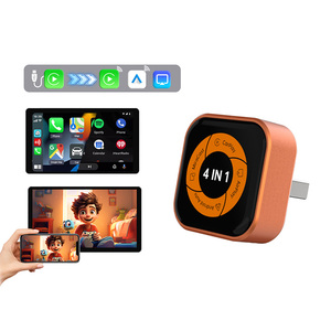 Carplay Factory 4 en 1, Caja Carplay con Gran Cantidad de Aplicaciones, Car Play Inalámbrico, <span class=keywords><strong>Android</strong></span> Auto, USB, TV, Mirror Link para YouTube y Netflix - Product Image 1