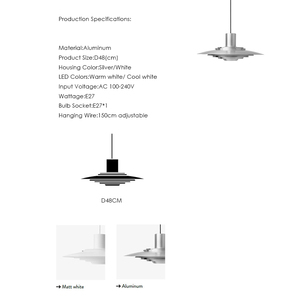 Luminaires d'intérieur Danemark Designer Nordic Pendant Lighting Table à manger Kitchen Island Hanging Hang Decorative <span class=keywords><strong>Luminaire</strong></span> - Product Image 6
