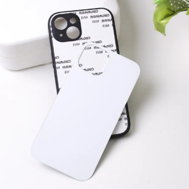 New 2D TPU PC Aluminum Plate Blank Sublimation Phone Cases for iPhone X 11 12 13 14 Plus 15 Pro Max Support Wireless Charging