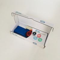 Réservoir d'eau 2,3 l en PVC bleu, lot de 3 pièces, avec boîte de couleur, pour toilette, économie d'eau, expédition depuis la France