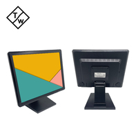 Monitor Industri OEM 17 Inci VGA HD Layar Sentuh LCD Kapasitif Baru Resolusi 1280x1024 Rasio Aspek 5:4 USB DVI