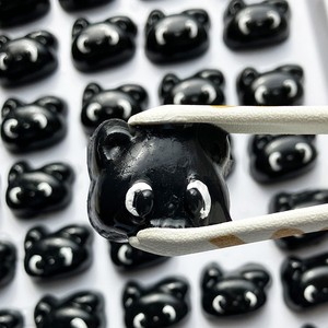 Jouet à presser en forme de petit chat noir mignon en TPR avec pendentif, anti-stress, décompression, jouet sensoriel pour soulager l'anxiété - Product Image 1