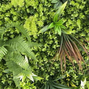 Màu xanh lá cây mô phỏng chống UV cỏ nhân tạo tấm Tường gỗ Hoàng Dương hàng rào tường cỏ nền trang trí nhân tạo - Product Image 5